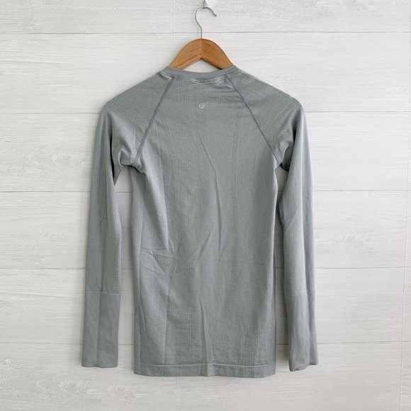 Lululemon - Gray Swiftly Tech long sleeve running tee shirt, 4 - Picture 5 of 7
